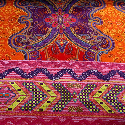 Jingzhang HUISEDDYWUFAKING Bohemian Soft Breathable Duvet Cover King Size thumb #5