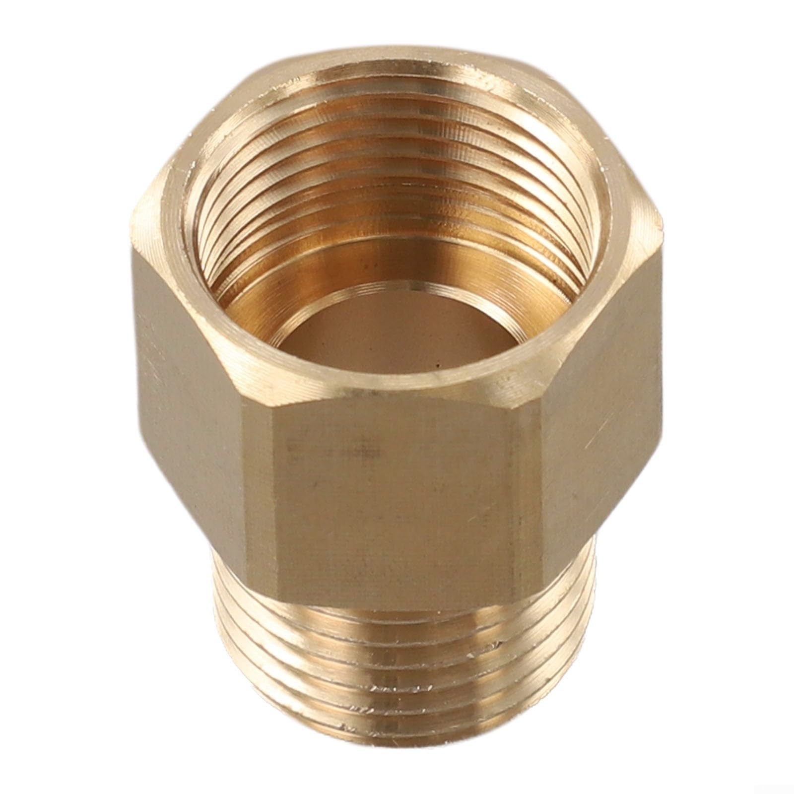 1 adattatore M22 da 14 mm femmina a G1/2 maschio, in ottone, connettore per idropulitrice elettrica per lancia per tubo flessibile, 4500 PSI da giardino e patio