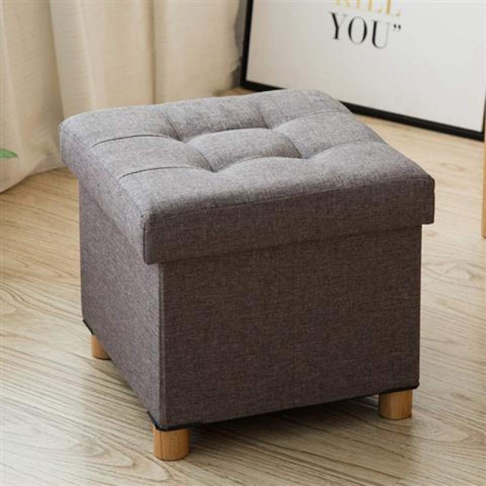Pouf de rangement pliable pour optimiser votre chambre ou créer un coin table basse au salon