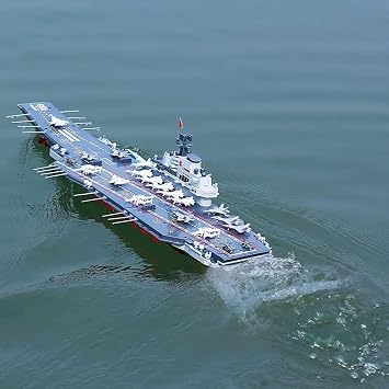 1:483 Scale 26.8 Inch Remote Control Navy Assault Battleship 2.4Ghz USN Military Battle Ship Marine Warship 4-Channe RC Aircraft Carrier for Adult Boys Xmas Gift