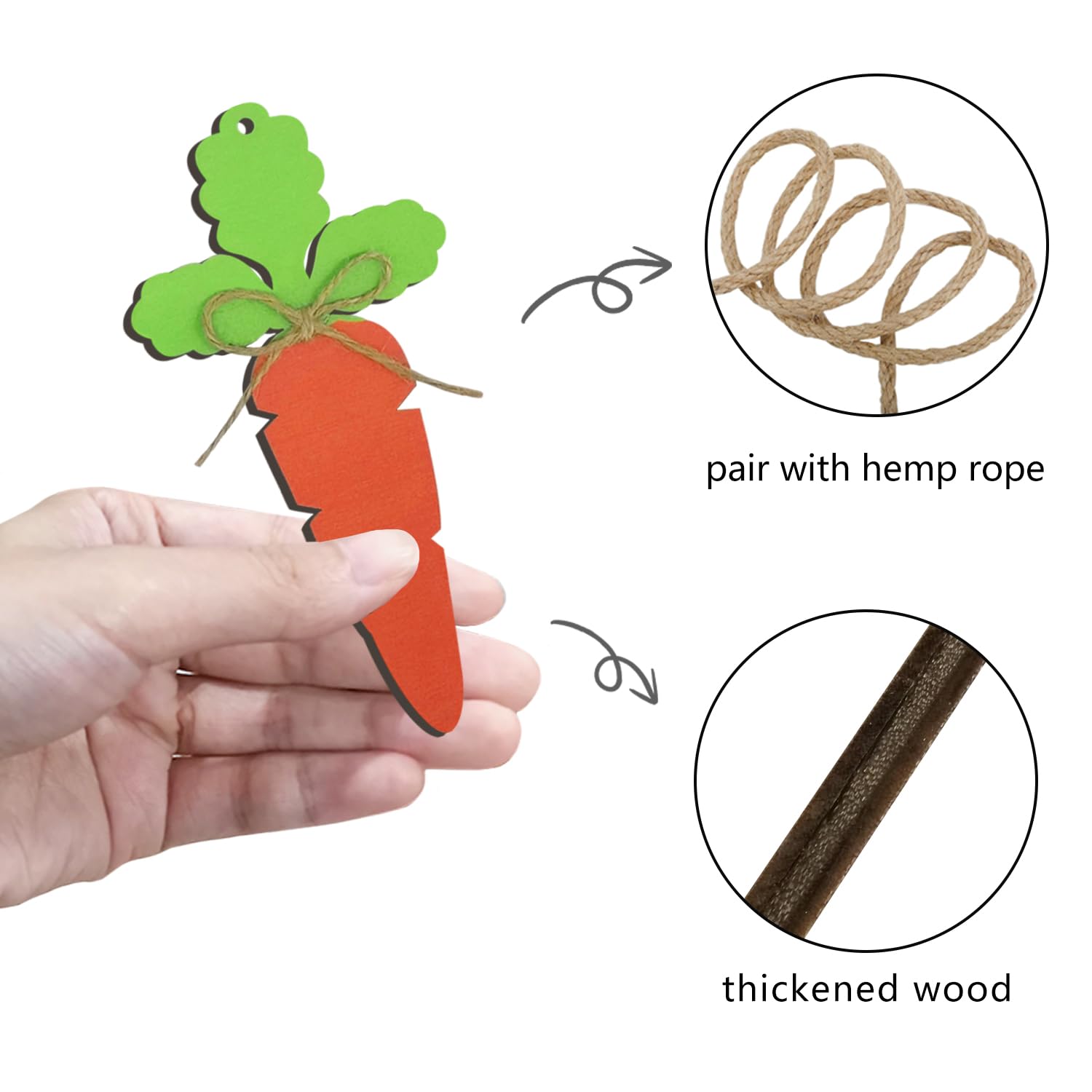 Lot De 30 Étiquettes Pour Plantes En Bois En Forme De T - Mini Tableau