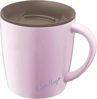 アスベル 保温保冷马克杯 马克杯MG-T240 240ml 珍珠紫 宽12.3×深9.3×高10.3厘米 带盖
