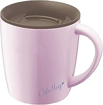 Asvel MG-T240 Insulated Mug, 8.1 fl oz (240 ml), Pearl Purple, Width 4.8 x Depth 3.7 x Height 4.1 inches (12.3 x 9.3 x 10.3 cm), Lid Included
