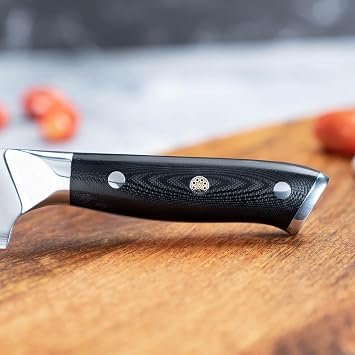 SENKEN 7 Damascus Steel Cleaver Knife - Shogun Collection - 67-Layer Japanese VG10 Steel w/Full-Body G10 Military Grade Handle - Ultra Sharp Nakiri Knife for Boneless Meat and Vegetables