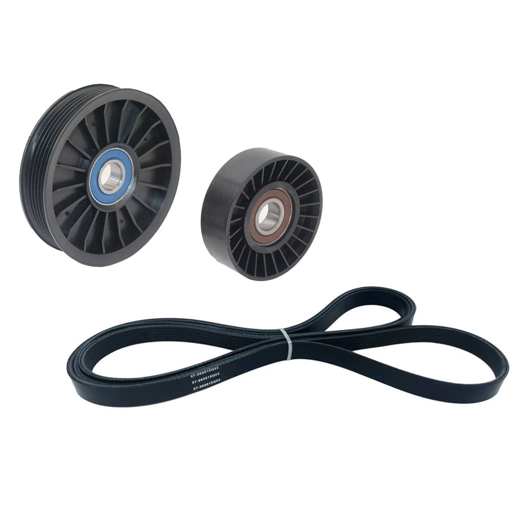 Conjunto de polea tensora de correa de transmisión Mercruiser V6 V8, juego de polea tensora de correa serpentina 8M6500024 4.3-6.2 L MPI poleas con correa 862087A1 865598 864625T 57-865615Q03