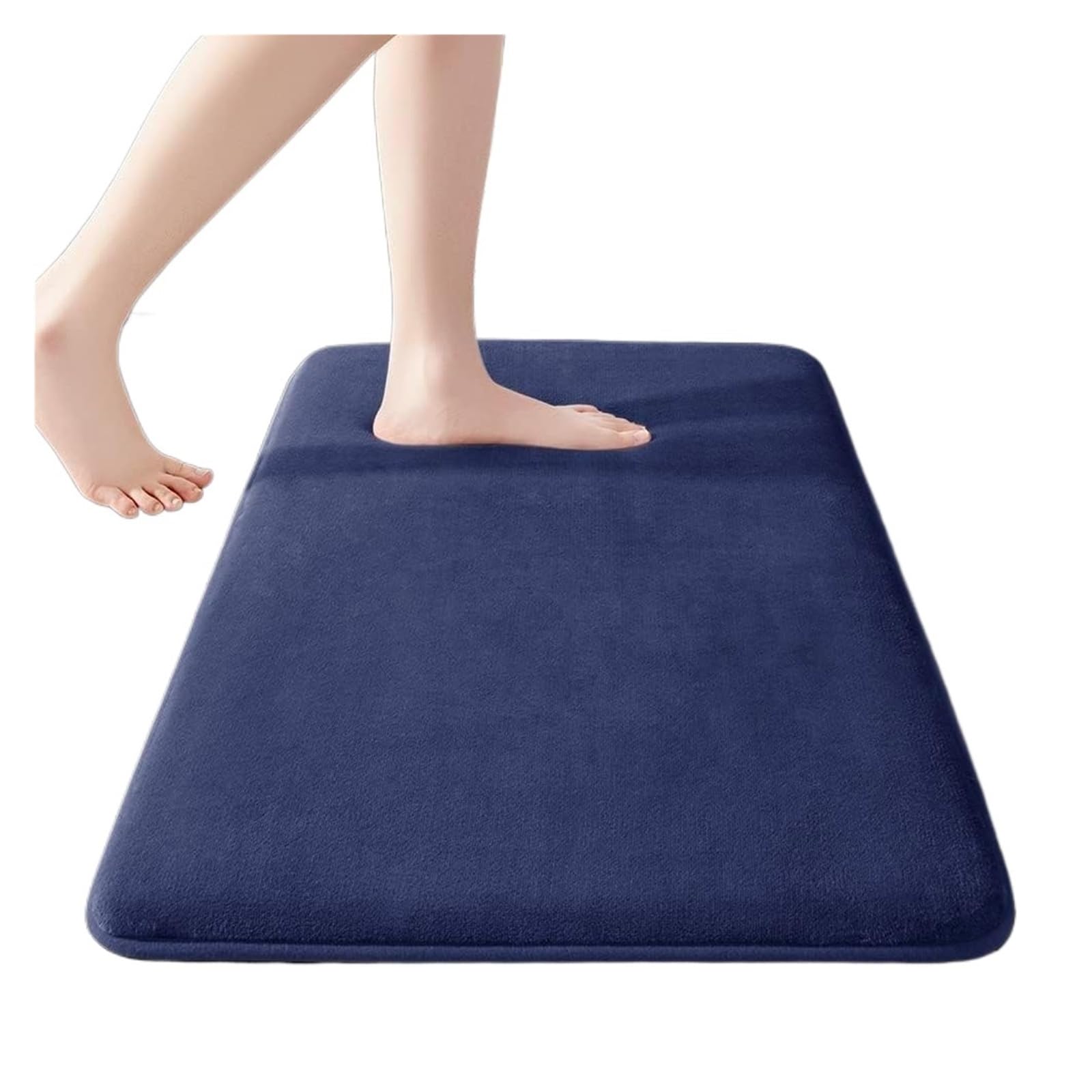 Tappeto da Bagno in Memory Foam, Antiscivolo, Ultra Morbido, Assorbente e Antiscivolo(Blue,60cmx90cm)