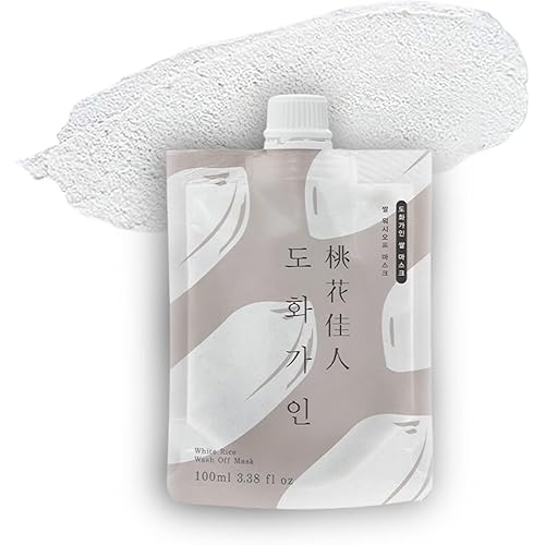 White Rice Wash off Facial Mask l Korean Skin Care Produced from Domestically Harvested Ingredients, Gentle Hydrating & Soothing l 3.38 fl. Oz