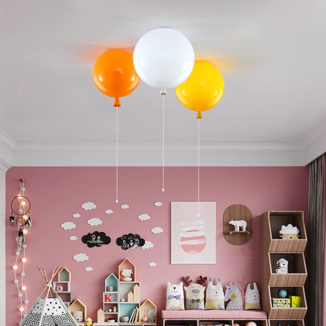Kreatywna lampa sufitowa balonowa, kolorowy żyrandol do pokoju dziecięcego, dekoracja sufitowa do sypialni, przedszkola, przełącznik linowy