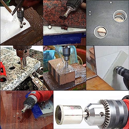Juego de 14 brocas con recubrimiento para vidrio y mármol miniatura 2