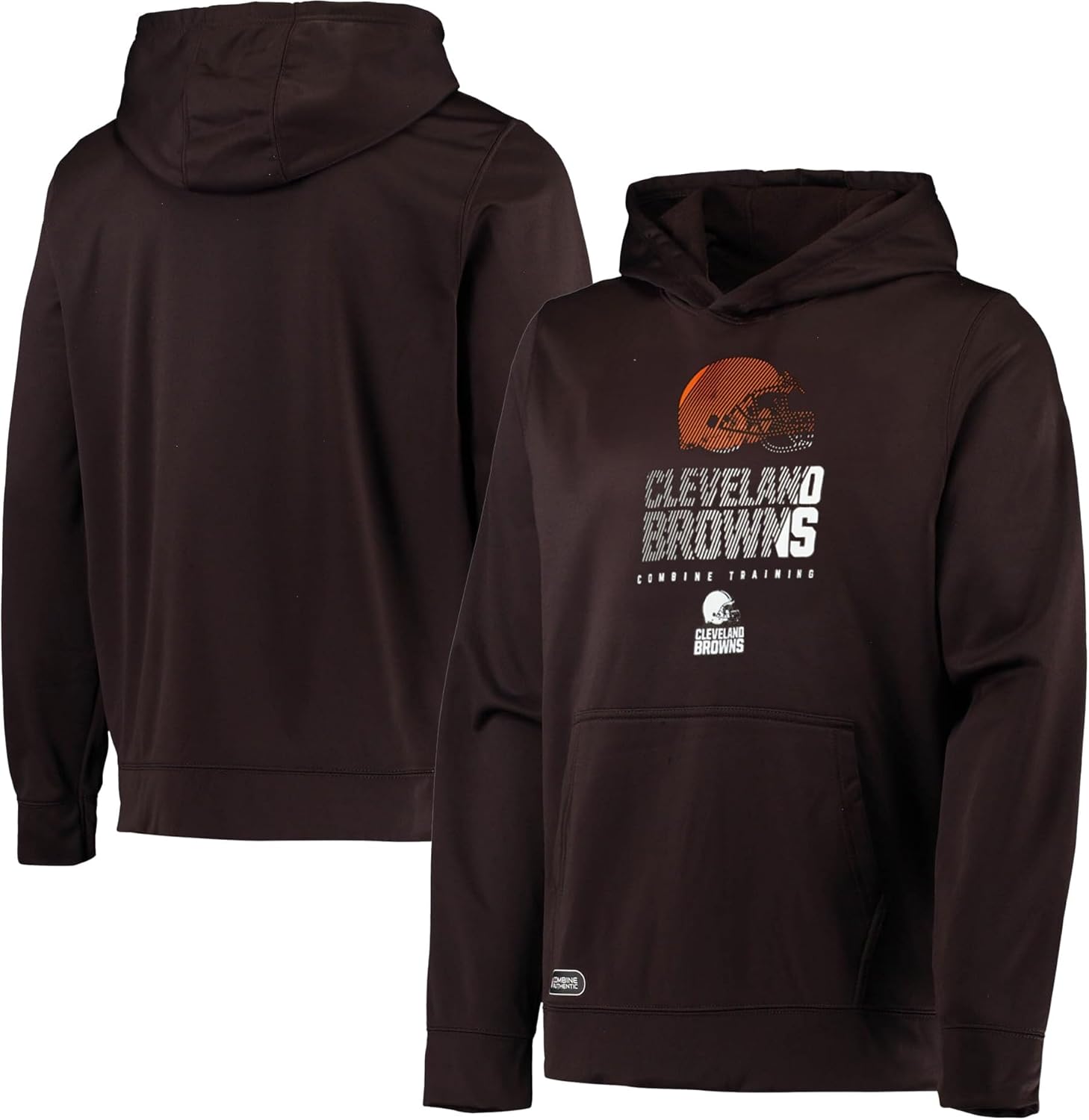 NFL Officially Licensed Kids Youth 8-20 Faded Primary Logo Watson Team Color Performance Pullover Hoodie