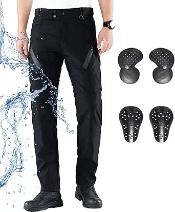 Pantalones De Moto Racered Falcon Para Hombre - Certificación CE AA, Protectores Nivel 2, Corte Slim Fit