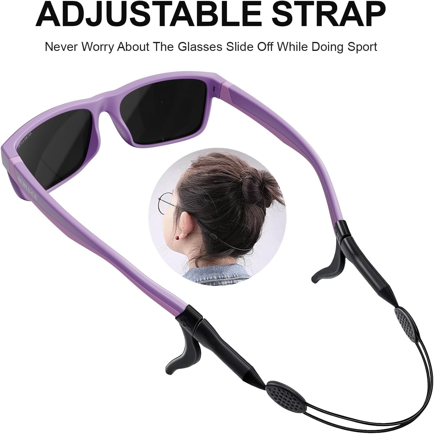 Kids Polarized Sunglasses TPEE Unbreakable Frame Sport baseball Softball Travel Beach for Boys Girls Age 6-12 - Image 4