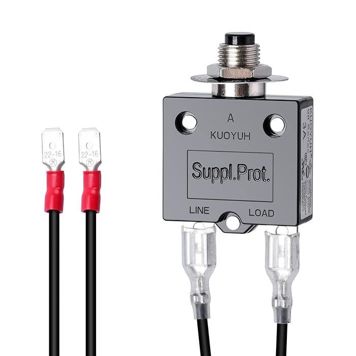 Buy Push Button Circuit Breaker 3 Amp, Briidea Fuse Tester Manual Reset