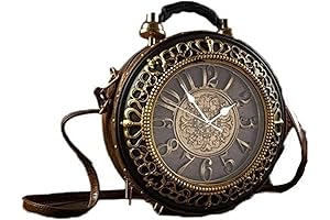 YCRCTC Vintage Shoulderbag Clock Purse with Real Working Clock