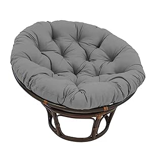 Cojín para silla, cojín de Papasan, para colgar silla de huevo, plegable, sofá de jardín, patio, jardín, columpio, cojín duradero, antideslizante, almohada redonda ultra gruesa
