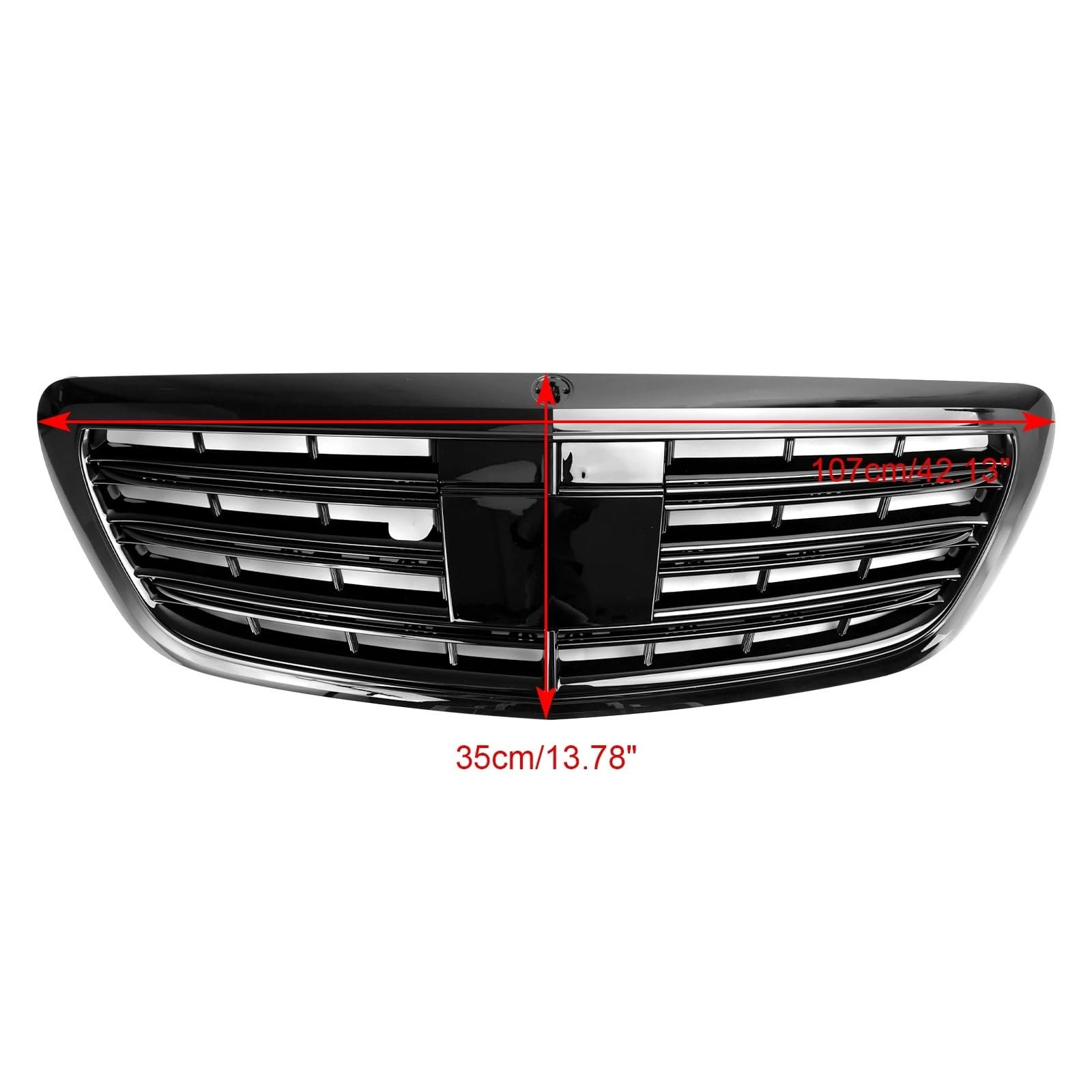 Przednia kratka grilla pasuje do Mercedes-Benz S-klasa W222 S500 S550 S600 2014-2020 z ACC kratki samochodowej osłona chłodnicy silnika osłon
