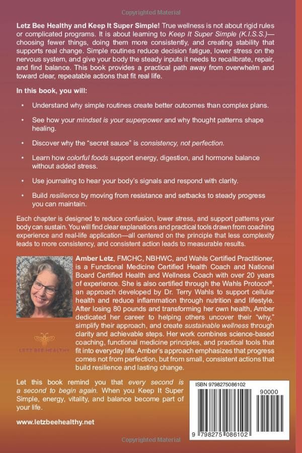 Back cover of Keep It Super Simple by Amber Letz