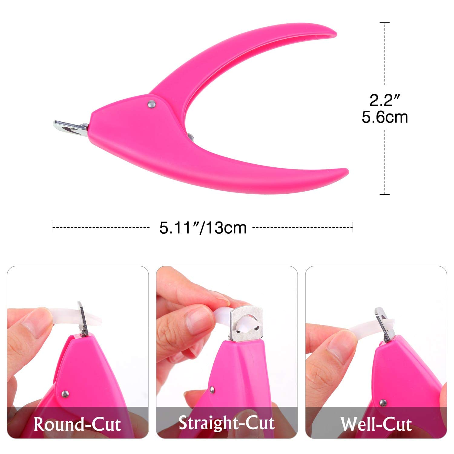 Nail Tips and Glue, Thrilez Acrylic Nail Tips Kit Includes 500 Pcs Natural Half Cover Coffin Nail Tips with Nail Tip Glue, Nail Clipper Cutter, Nail Files and Buffer Blocks
