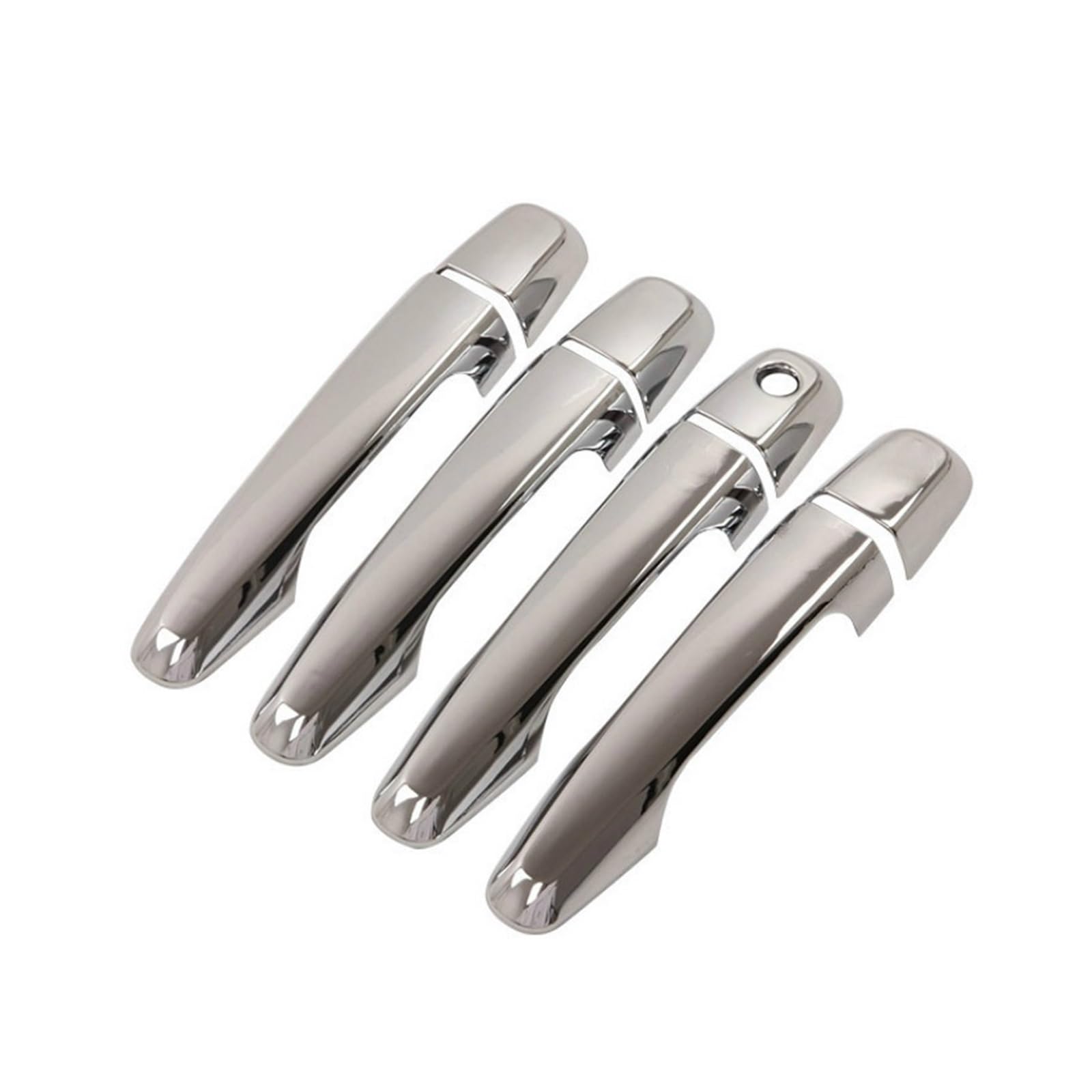 Drezzo Car Exterior Door Handle for Mitsubishi L-200 for Triton for Pickup 2006-2014 Chrome Car Door Handle Cover(1 Keyhole)