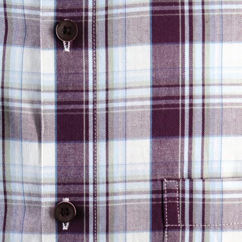 Image of 7-DAYS Men's Premium Check Shirt - 100% Cotton, Tailored Fit (Between Slim & Regular), Full Sleeve, with Pocket - Smart Office & Casual Look
