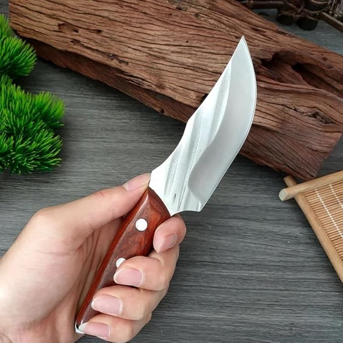 Set Cuchillos Cocina 3 Piezas Acero Inoxidable Forjado con Funda miniatura 4