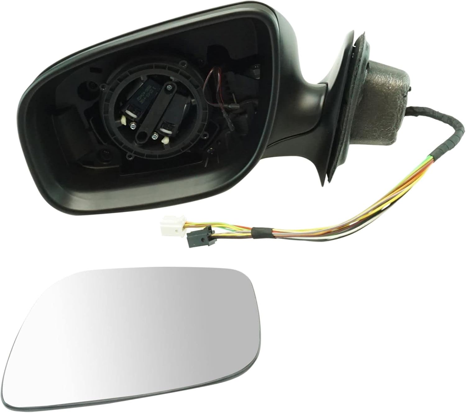 TRQ Left Power Folding Heated Side Mirror with Memory — Compatible with 2003–2009 Mercedes‑Benz E‑Class