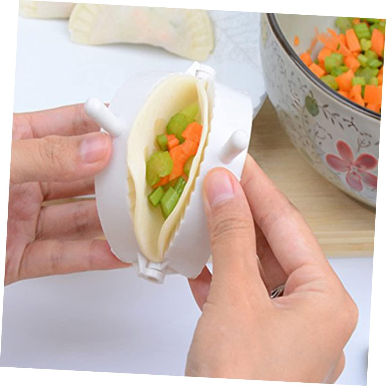 Cabilock 3pcs Dumpling Kit Molds Press Pierogi Maker for Pot Stickers Pastries Dishwasher Safe