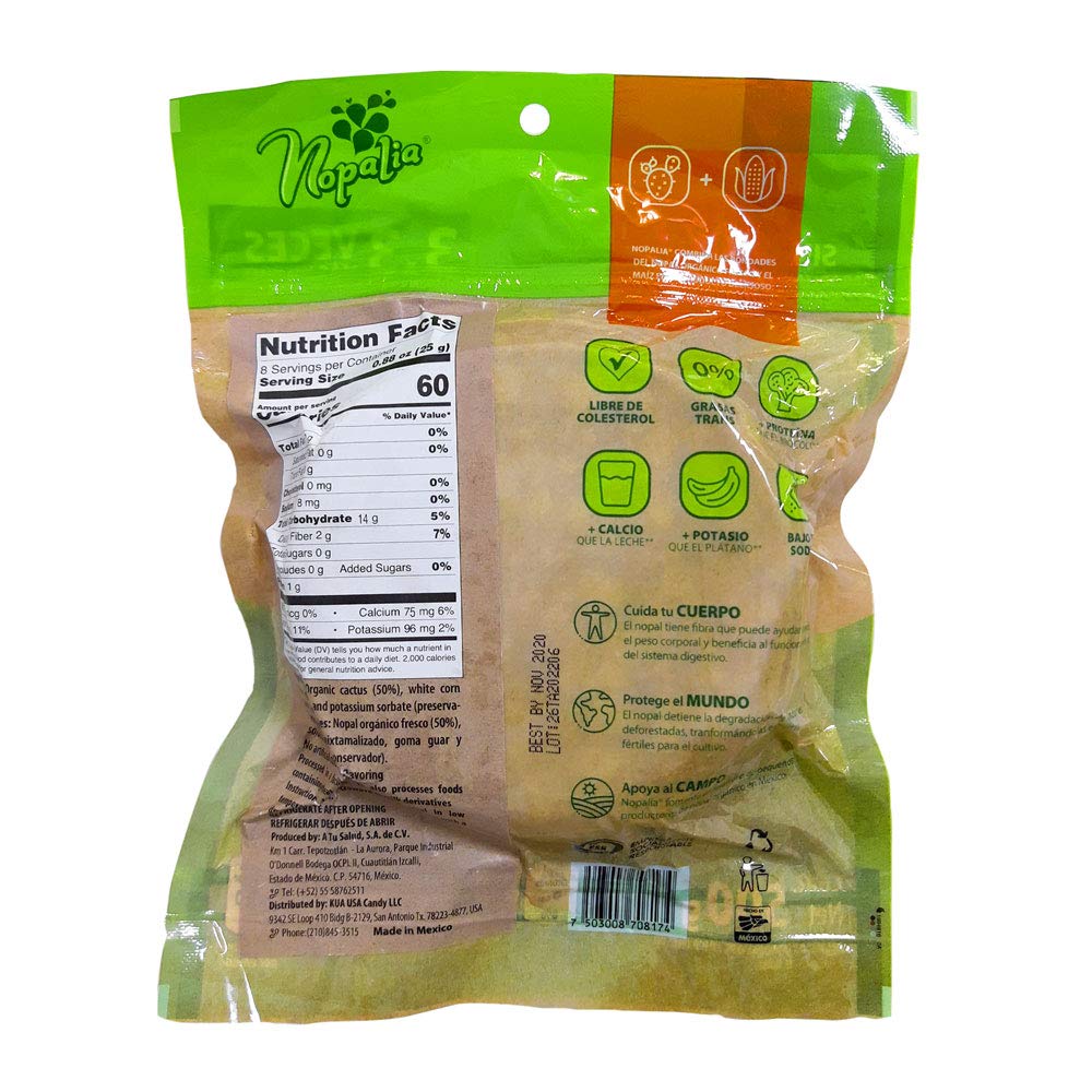 Nopalia Low Carb Organic Cactus Tortillas Keto Friendly Only 30