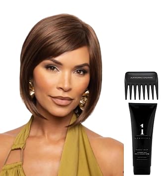 Bundle - 4 Items Wynn Wig by Noriko, Christys Wigs Q & A Booklet, Synthetic Shampoo & Wide Tooth Comb - Color Coffee Latte-R