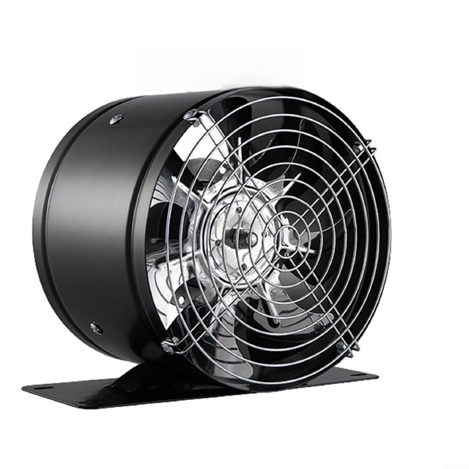 Ventola di aspirazione da 150 mm, 600 m³/h, condotto ad alto flusso d'aria | Volume d'aria di 600 m³/h, 7 lame metalliche, bassa resistenza, flusso d'aria stabile, rimozione efficiente del fumo