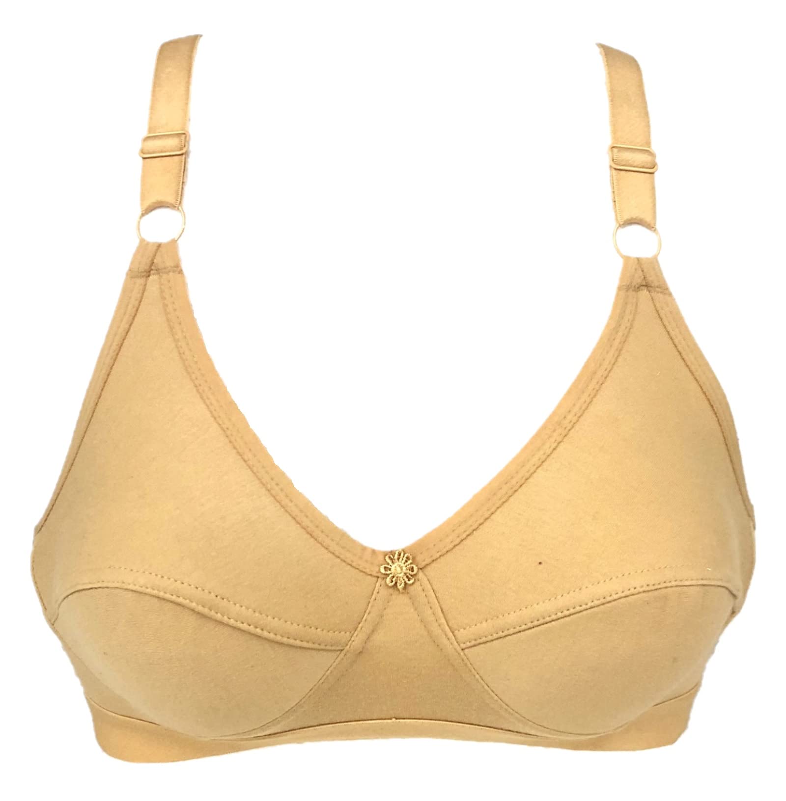 Love BellWomen's High Impact Bra - Double-Layered, Premium Cotton Everyday Lovebell Bra with broad straps and band