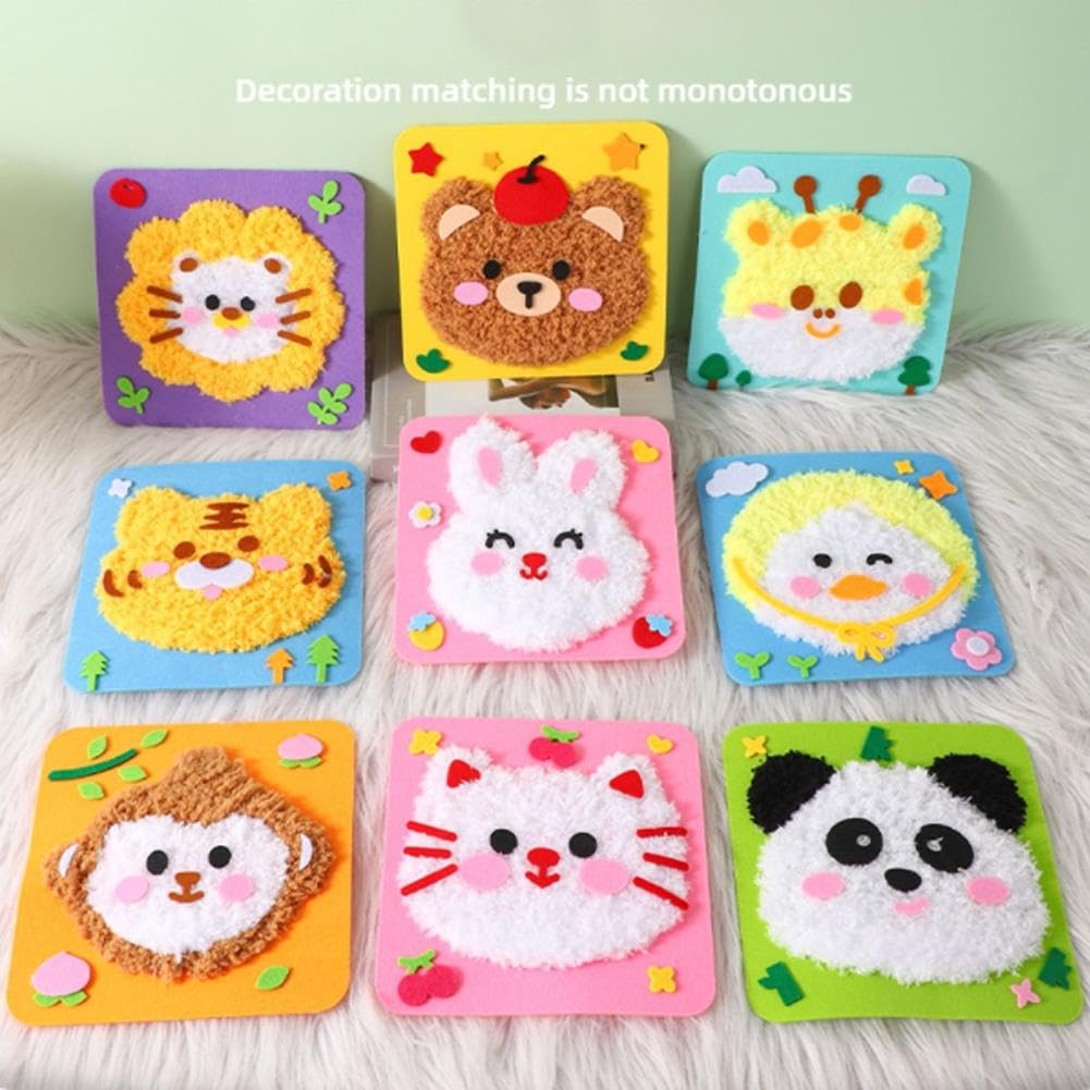 Kit Couture Animaux Mignons En Feutre - DIY Broderie Débutants - Loisir Créatif Enfants Et Adultes