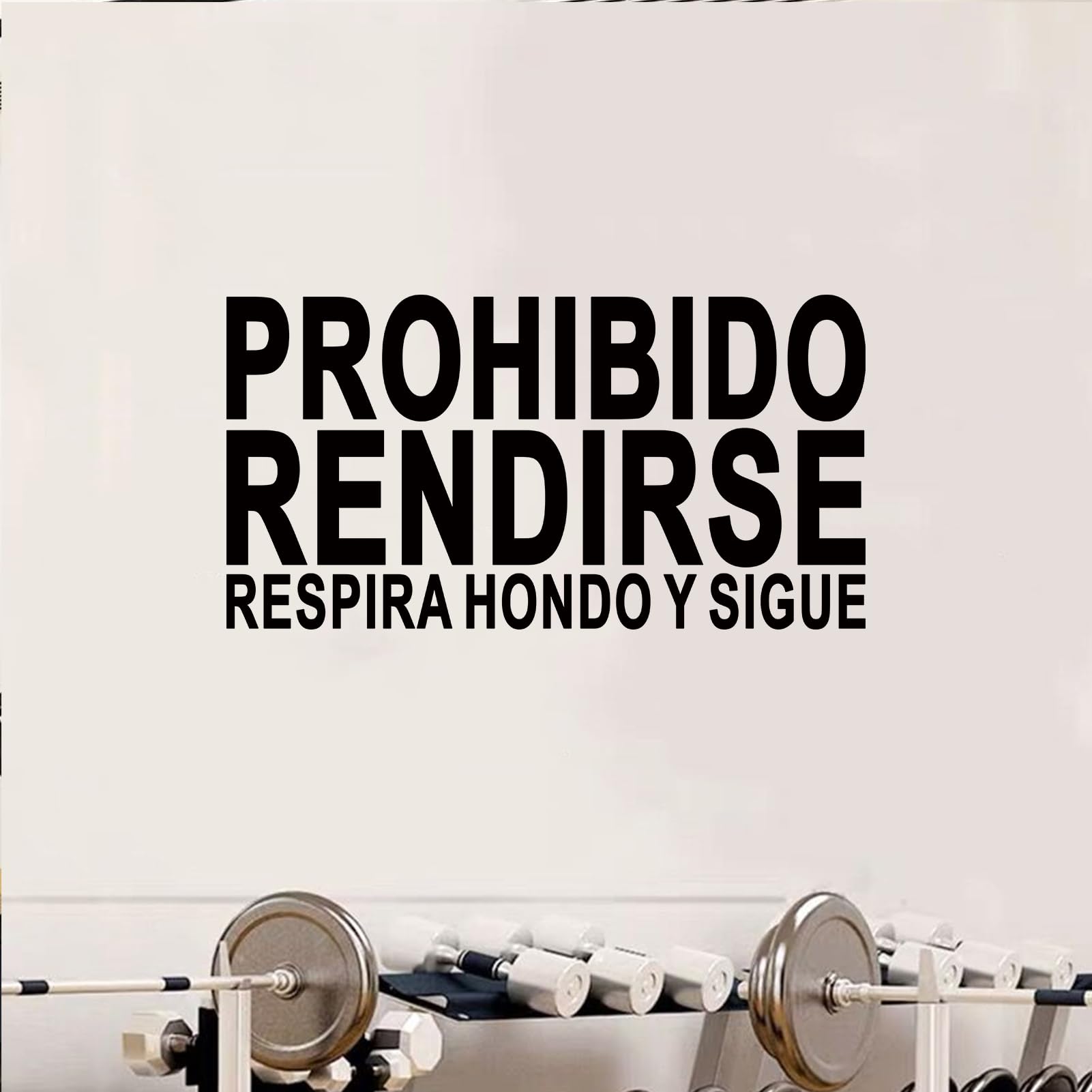 Motivational Quotes Wall Stickers for Gym: Office Inspirational Positive Wall Decals Vinyl Art for Classroom School Bedroom Living Room - Spanish