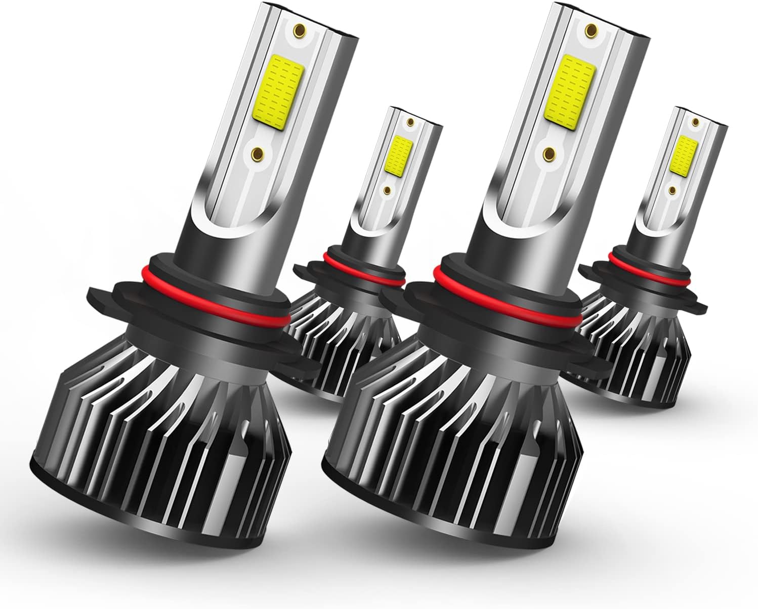 SPBRTBUB LED Bulbs combo, compatible with 1999 2000 2001 2002 2003 2004 2005 2006 GMC Sierra 1500 2500 3500 HD Led Headlights, 9005/Hb3 high beam 9006/hb4 low beam Combo conversion kit, Pack of 4
