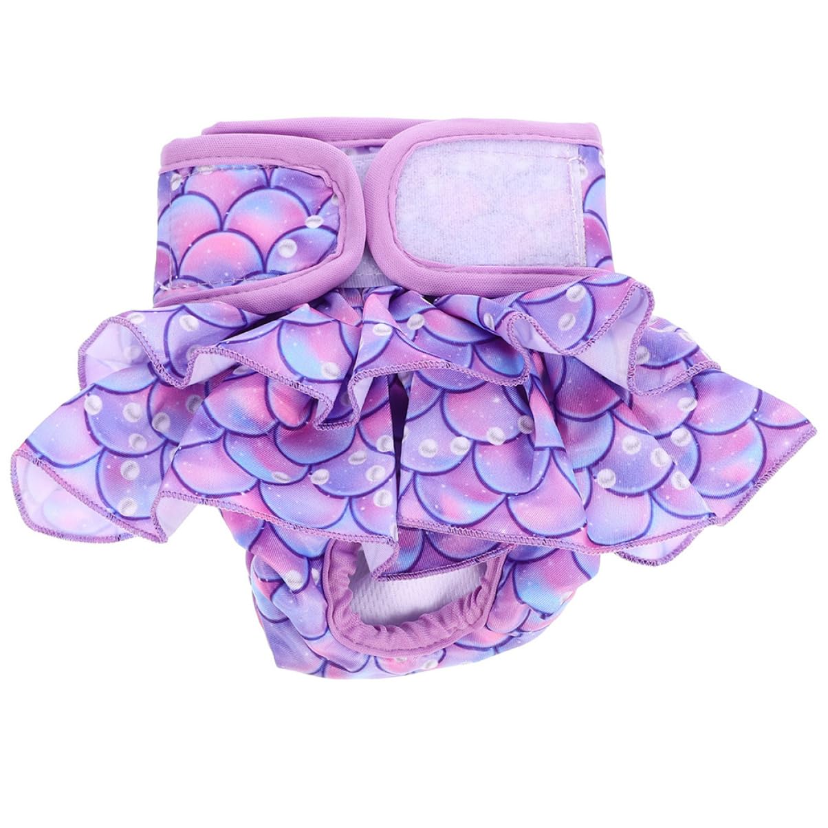 VANZACK Female Dog Diaper Reusable Absorbent Nappy for Dogs Heat Cute Cartoon Design Comfortable Easy to Clean Sanitary Dress for Female Pets