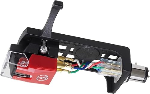 Audio-Technica VM540MLH - Kit combinado de cabezacartucho para tocadiscos color rojo
