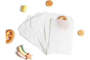 Volanic Small Paper Bags for Festive Favors: 100 PCS 4X6 Inch Semi-Transparent...