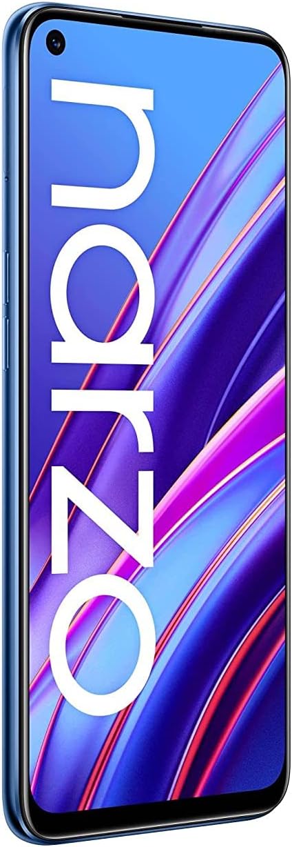 realme Narzo 30 Dual-SIM 128GB ROM + 6GB RAM (GSM Only | No CDMA) Factory Unlocked 4G Smartphone (Racing Blue) - International Version