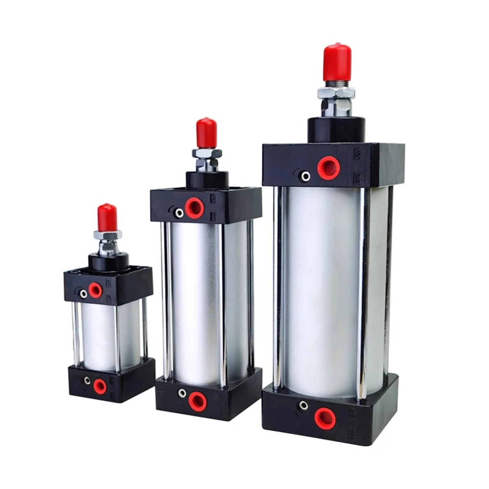 Vérin pneumatique standard SC 40 mm double effet course 25 mm pour automatisme