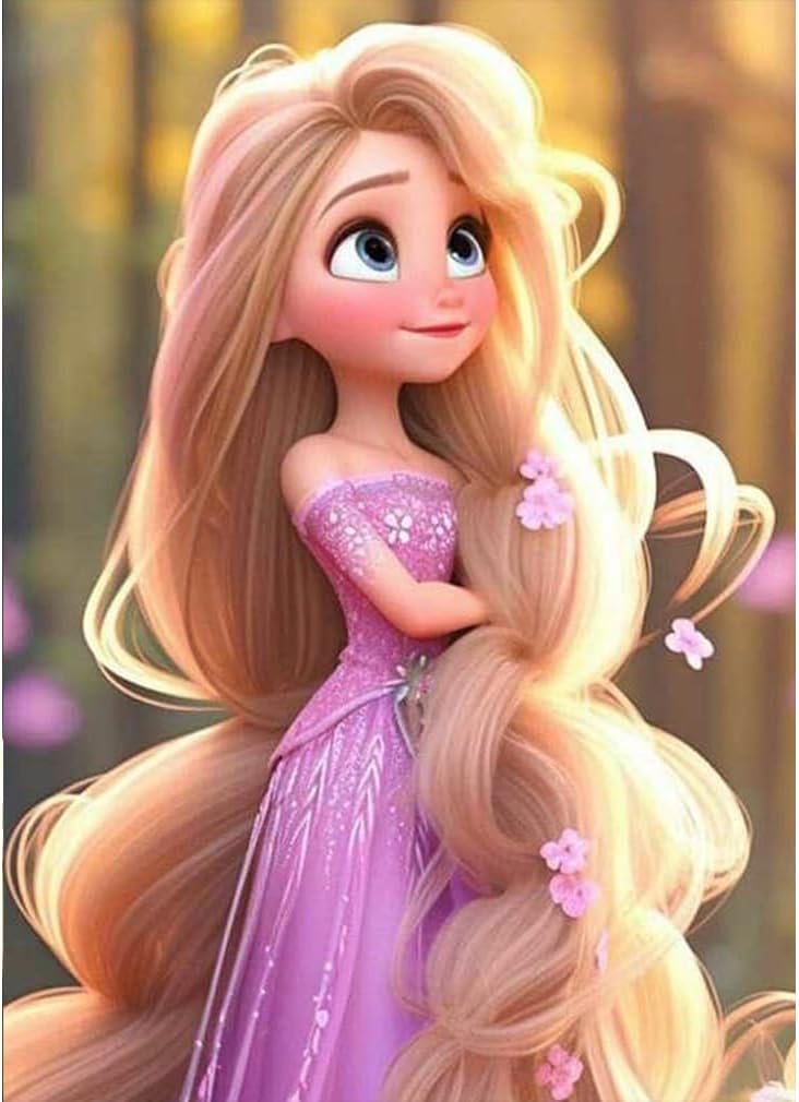 LWZAYS Diamond Painting Kits for Adults – Princess Diamond Art Kits for Beginners Crystal Art Gem Art 5D Diamond Dots Paintings with Full Drill Diamonds for Home Wall Decor 12×16 Inch