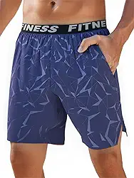 Shorts esportivos masculinos de secagem rápida para corrida ao ar livre leve com bolsos