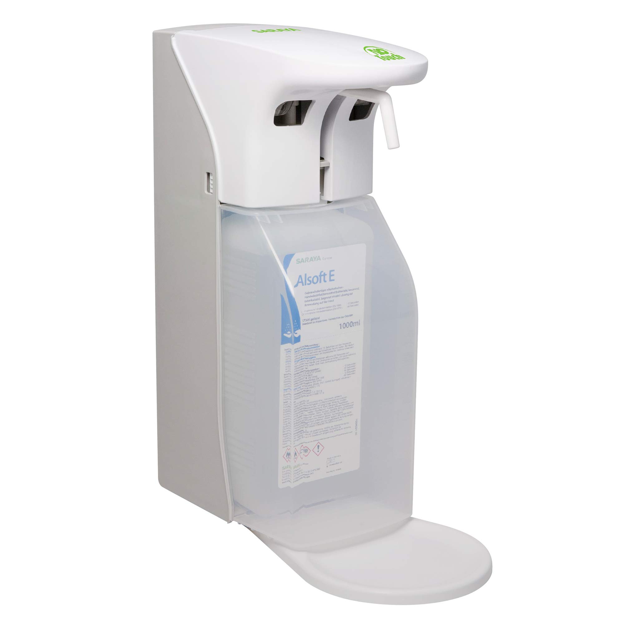 Desinfektionsmittelspender Saraya ADS-500/1000 universell Spender mit Sensor, Tropfschale, Batterien und Montageplatte