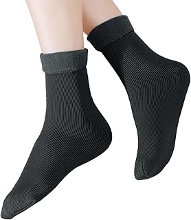 Meias Inverno Para Mulheres,Meias Quentes Inverno Macio Para Mulheres - Meias quentes femininas Meias térmicas grossas e quentes para o inverno frio com cores vivas e Uwariloy
