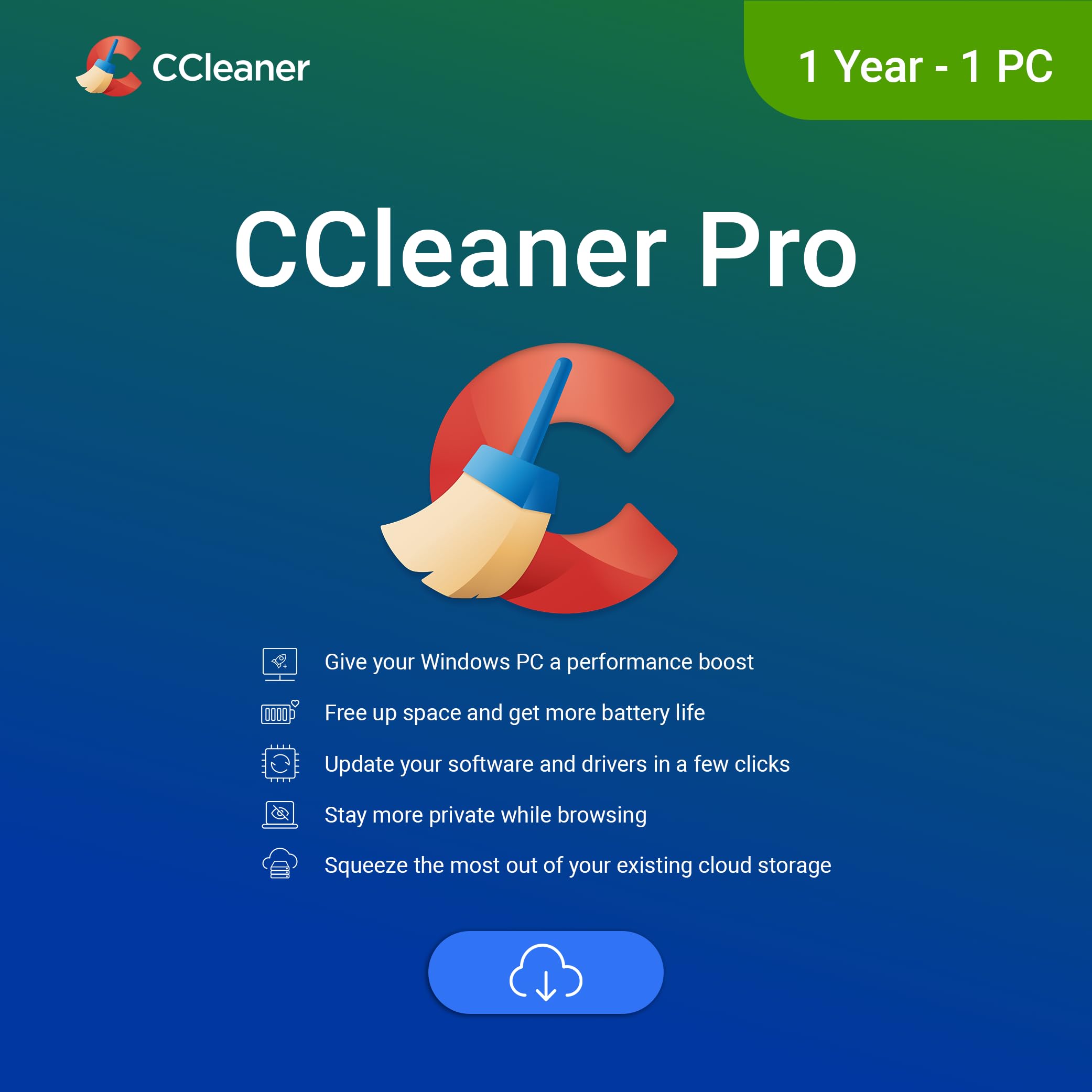 CCleaner Pro | 1 Gerät | 1-Jahres-Abonnement | Aktivierungscode per Email