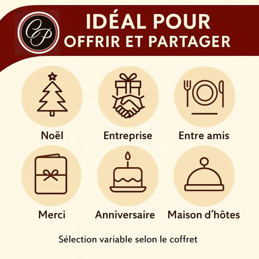 Cellier du Périgord - Panier Gourmand Prestige - Colis Découverte 2025 apéritif, 9 pièces, 458 g hors boisson + vin blanc moelleux AOP Côtes de Bergerac 75 cl