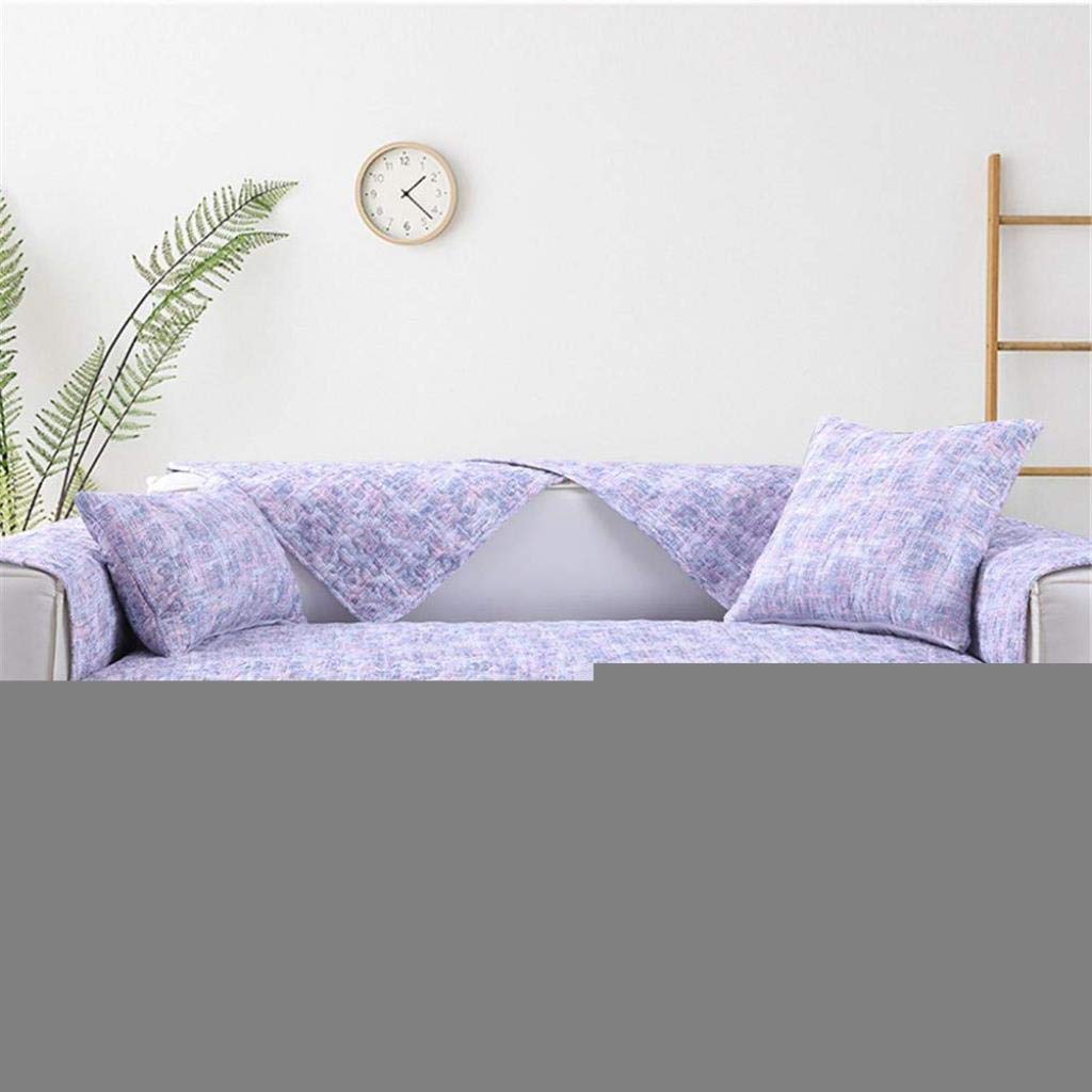Schnittsofa Sofabezug, Sofaüberwürfe Baumwolle Möbel-Schutz-Resistant gesteppte Sofahusse für Hunde Katzen Haustier Lieber Sitzverstell- Leder L-Form, Armlehne Rückenbespannung,A,W90xL120cm(35x47inch)
