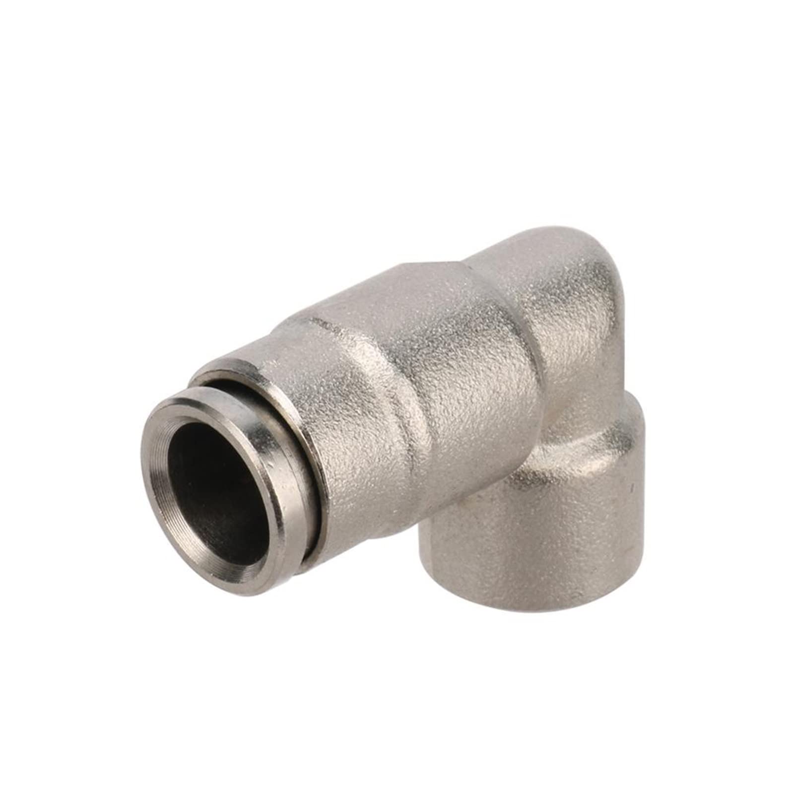 Giardino all'aperto 10 pezzi 1/8quot; Filettatura femmina a 3/8quot; Connettore a gomito in metallo Connettore for tubo acqua da giardino 1/8quot; Ugelli Attacchi rapidi for tubi da 9,52 mm Raccordi p