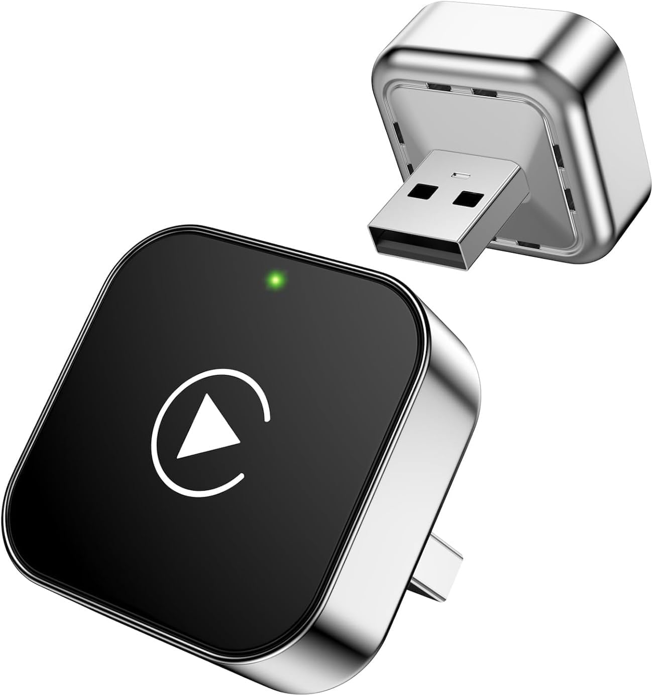 Adapter CarPlay Bezprzewodowy 2025 (2-w-1) - Bluetooth Przekształca Kablowe na Bezprzewodowy CarPlay dla iPhone/Android. Plug & Play, Aktualizacja OTA, Brak Opóźnień.
