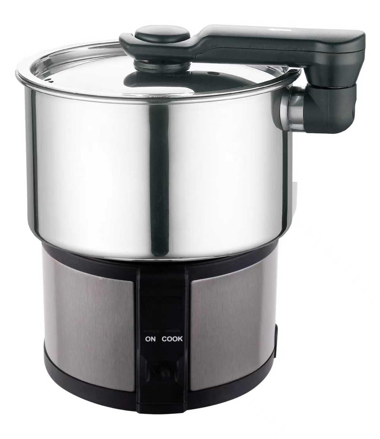 ITALIA Multipurpose Kettle, 1.3L Inner Pot, Double Layered Body, Variable Temperature Settings, Wide Mouth, Boiling, Steaming, Tea, Coffee, Egg, Vegetable Boiling, 350W, Black-image-40
