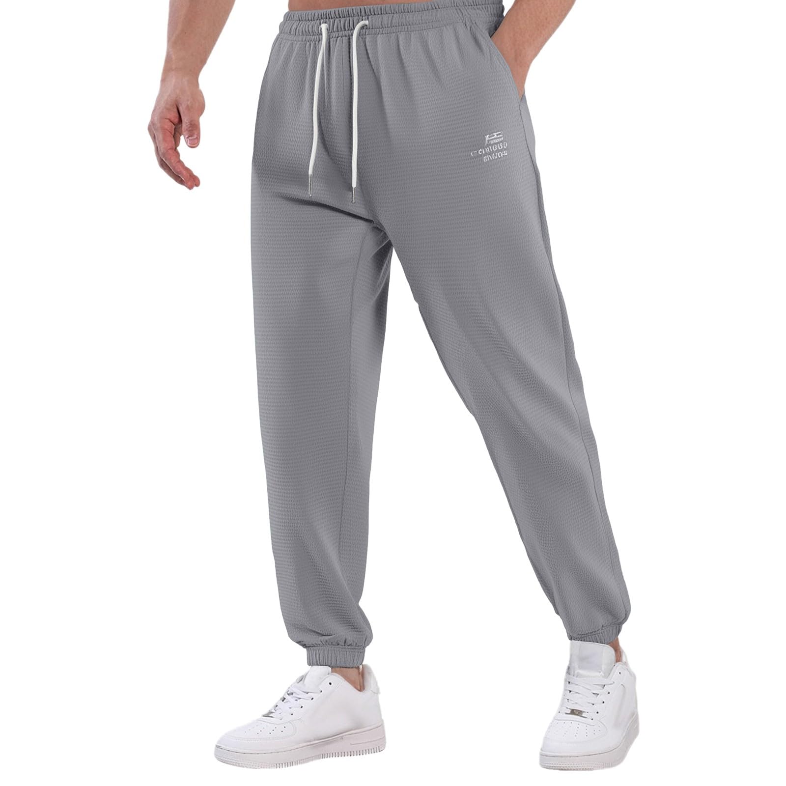 Pantalones de chándal para hombre de malla delgada transpirables verano